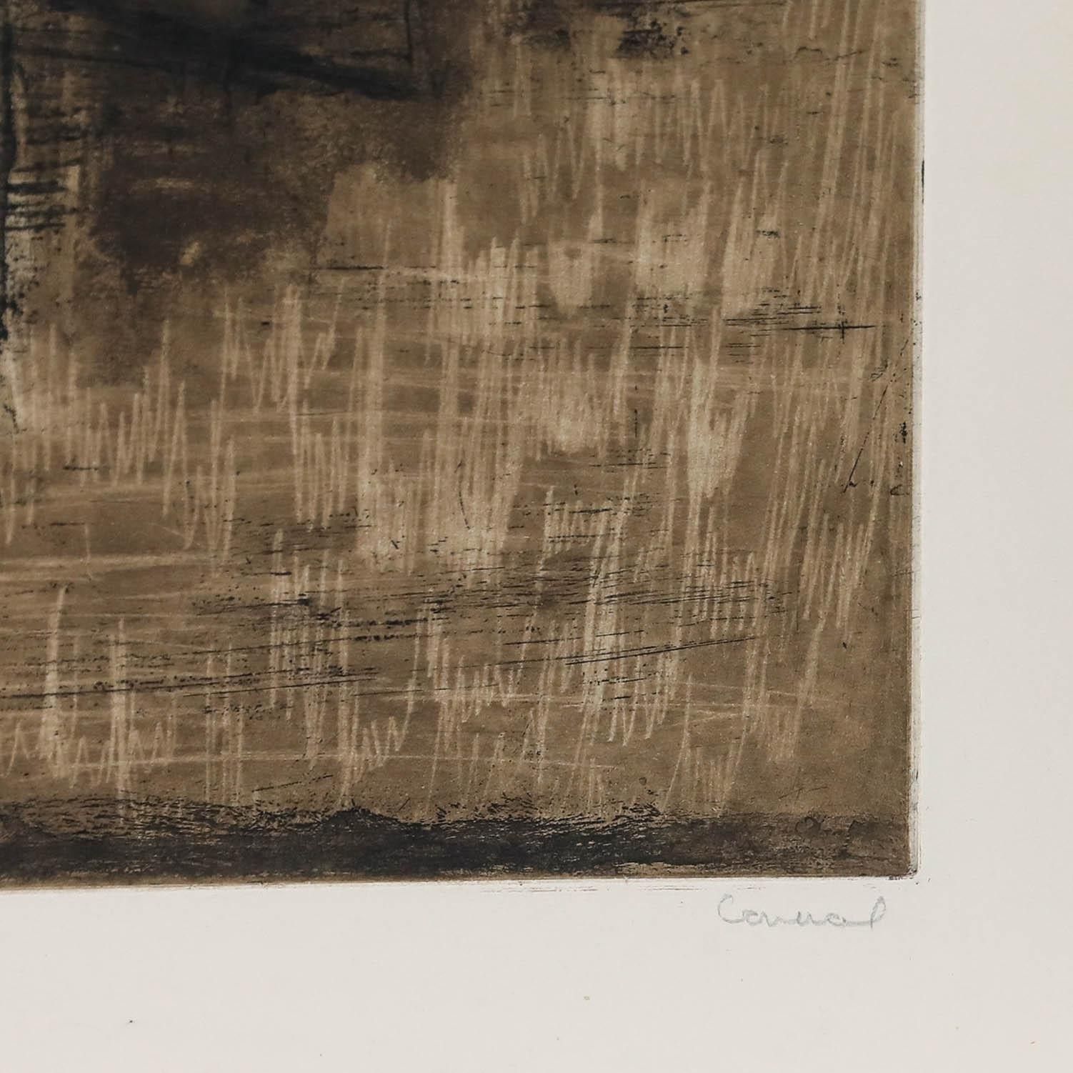 Betty Connal Peebles (1935 1999) 20th Century Collagraph, Marine photo vinterior