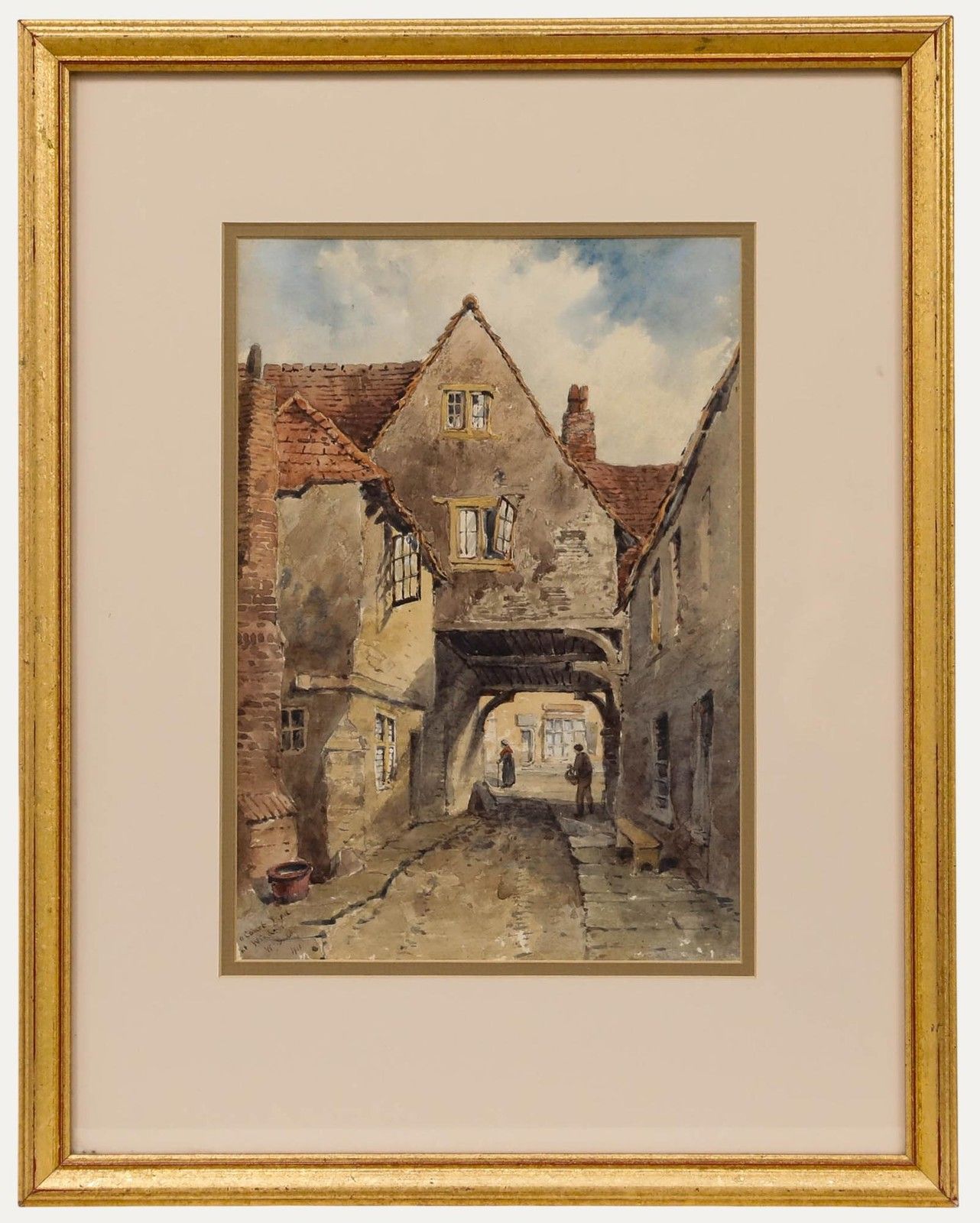 William James Boddy (1832 1911) 1901 Watercolour, A Courtyard At Windsor