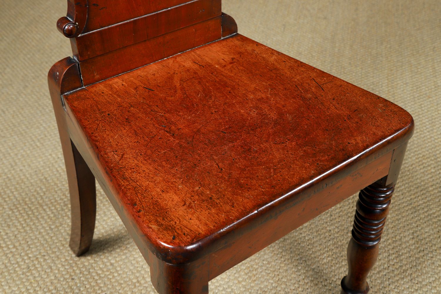 Antique English Regency Mahogany Hall / Occasional Side Chair (Circa 1830) photo buy