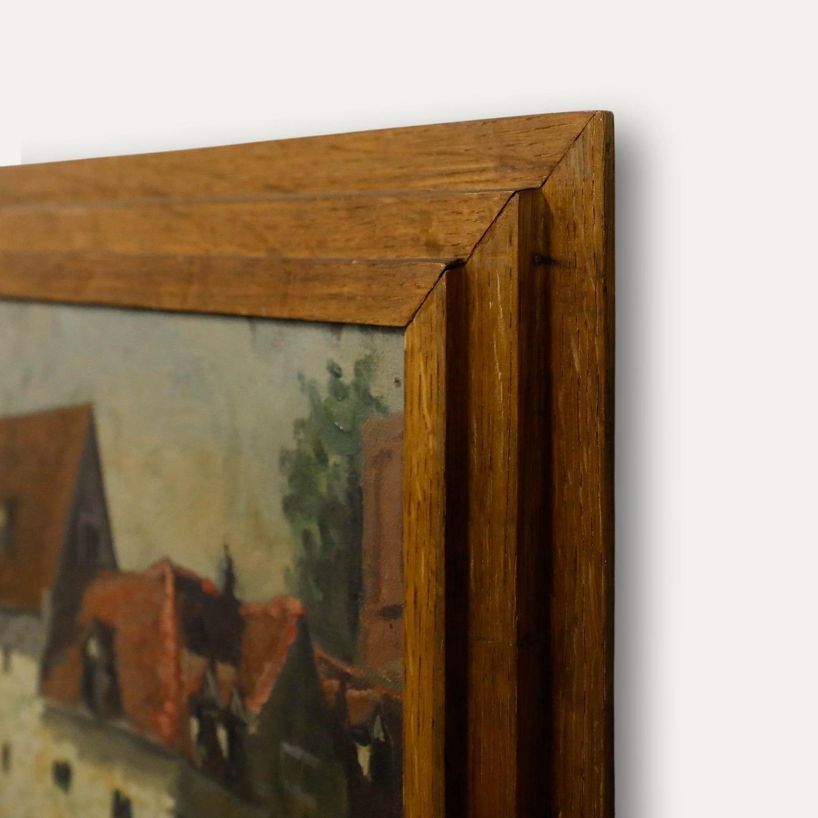 W. W. Hopkin Framed Mid 20th Century Oil, The Friary, Aylesford, Kent photo 350.0
