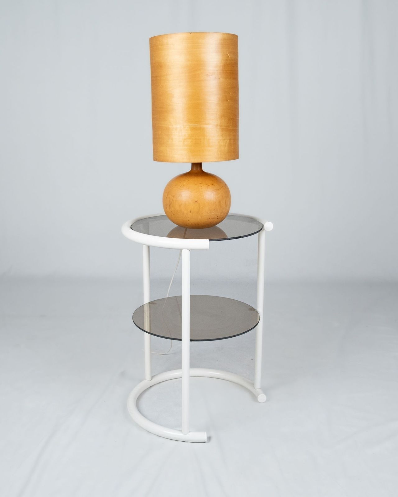 Cylindrical Side Table In The Style Of Eileen Gray, France, 1970s photo furniture