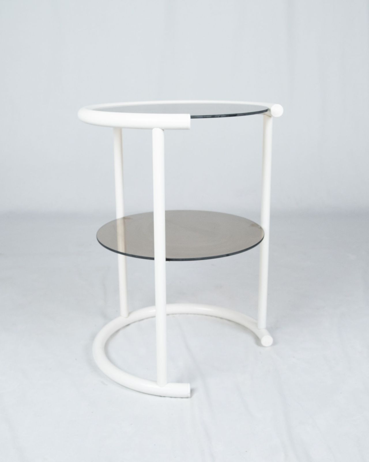 Cylindrical Side Table In The Style Of Eileen Gray, France, 1970s photo for sale
