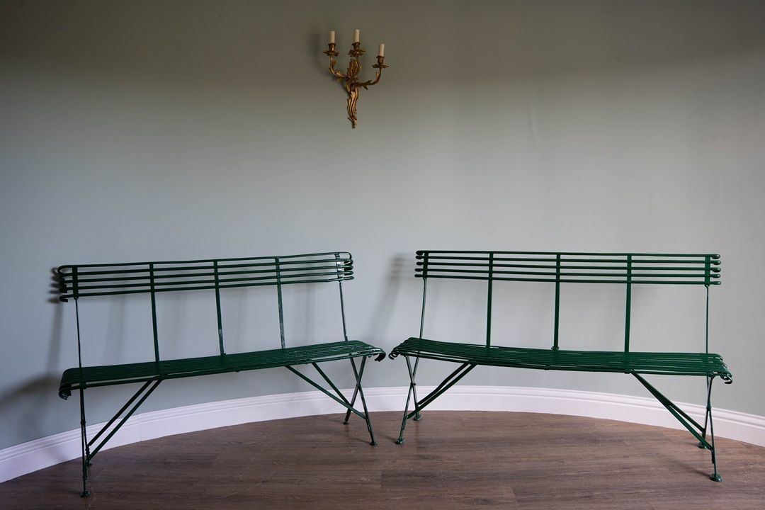 A Pair Of Antique Arras Garden Benches photo 3200.0