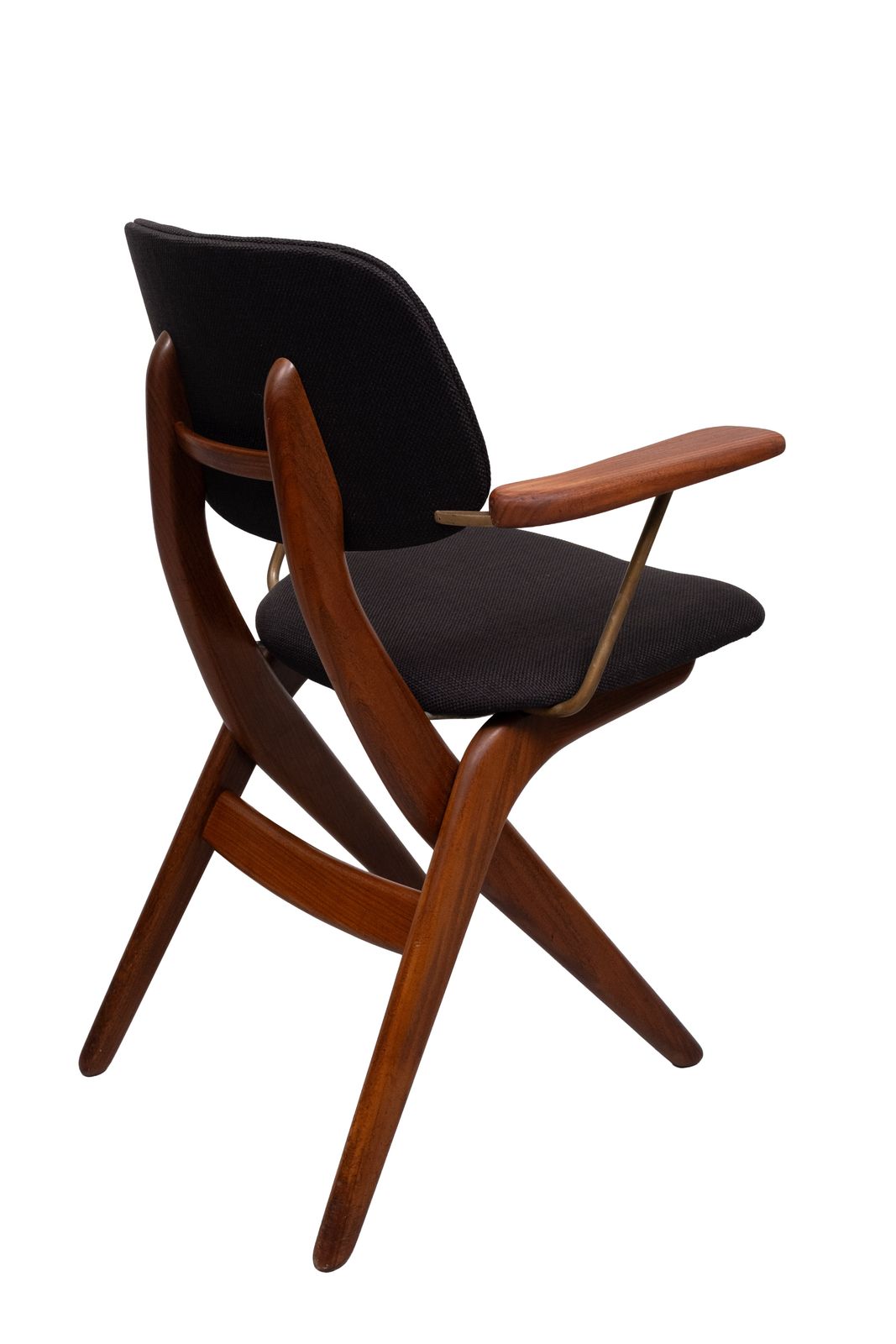 photo vintage Louis Van Teeffelen Scissors Dinner Chairs, Wébé, Dutch Design