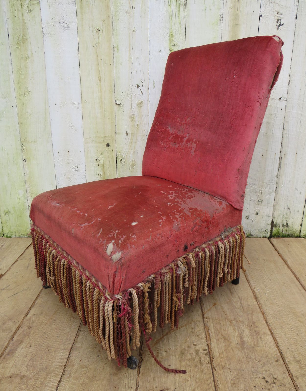 photo for sale Antique French Napoleon III Slipper Chair