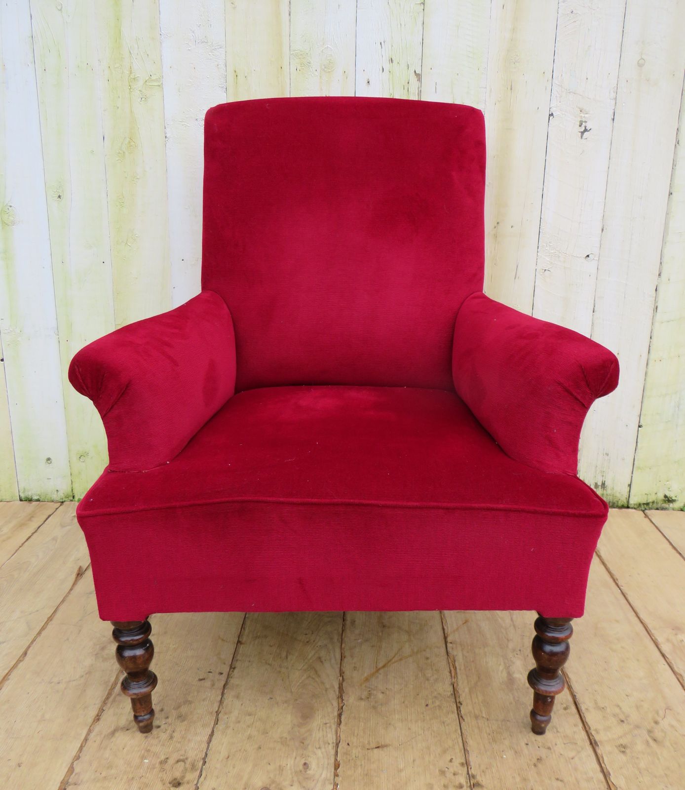 Antique French Napoleon III Library Armchair photo for sale