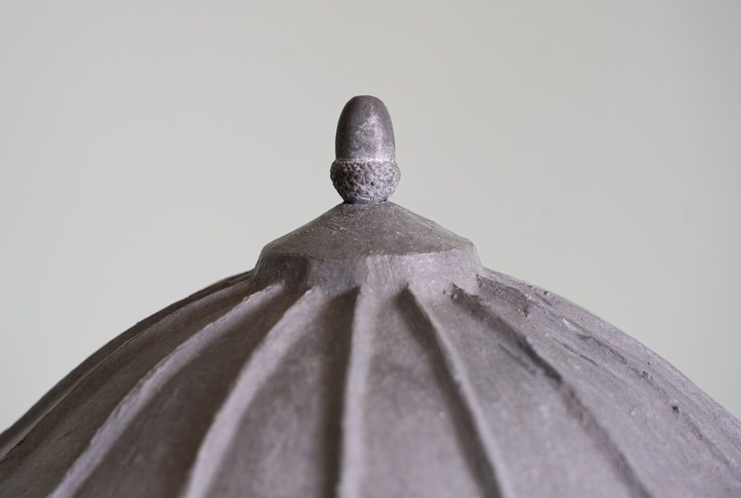 photo for sale Near Pair Of Heavy Garden Lead Urns