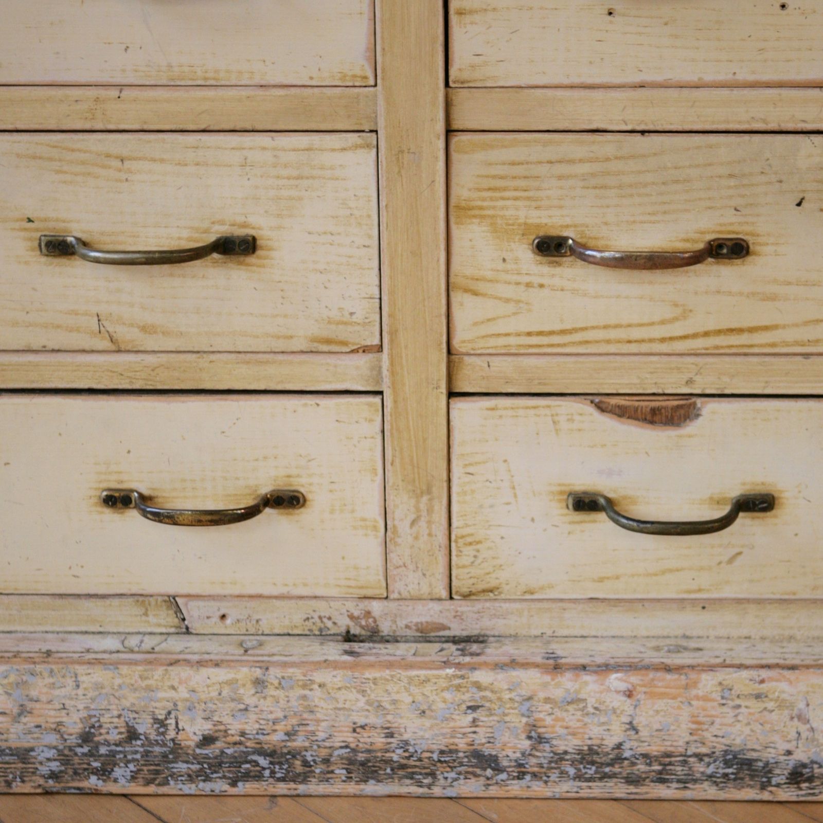 photo buy Large English Painted Pine Shop Counter