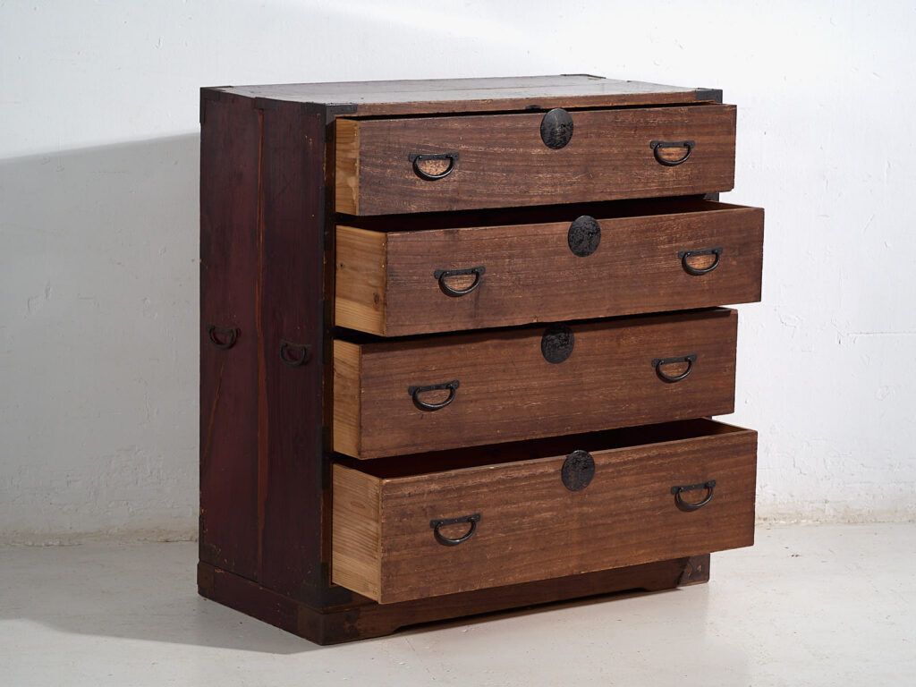 Antique Japanese Tansu Chest Of Drawers – Meiji / Taishō Period (C.1868 1926) #29 photo for sale