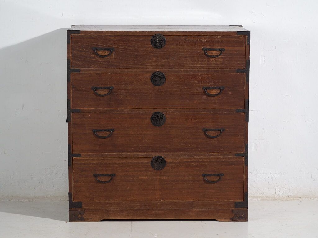Antique Japanese Tansu Chest Of Drawers – Meiji / Taishō Period (C.1868 1926) #29 photo 2062.0
