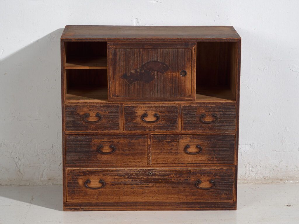 Antique Chest Of Drawers With Sliding Door – Taishō / Showa Period (C.1920 1945) #92 photo buy