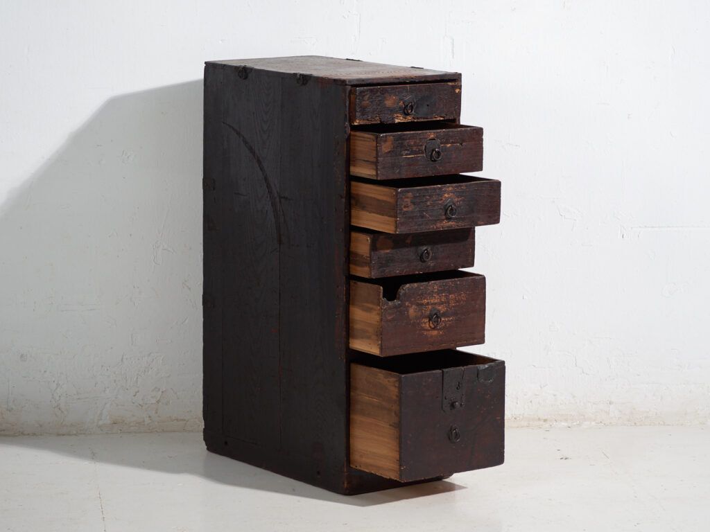 Antique Japanese Archive Cabinet – Meiji / Taishō Period (C.1880 1926) #74 photo Furniture