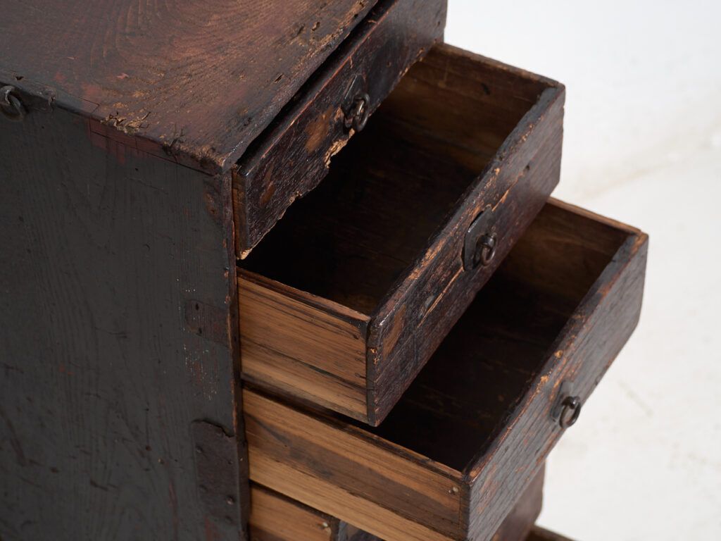 Antique Japanese Archive Cabinet – Meiji / Taishō Period (C.1880 1926) #74 photo 1517.0