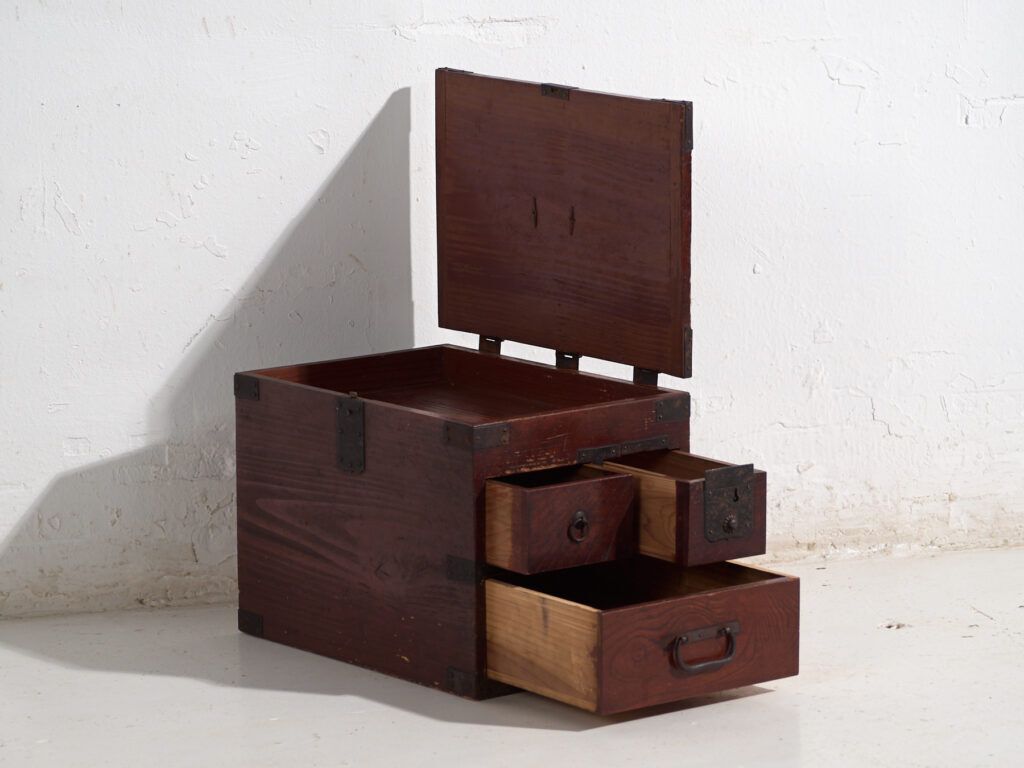 Small Antique Japanese Kodansu – Meiji / Taishō Period (C.1868 1926) #35 photo Furniture