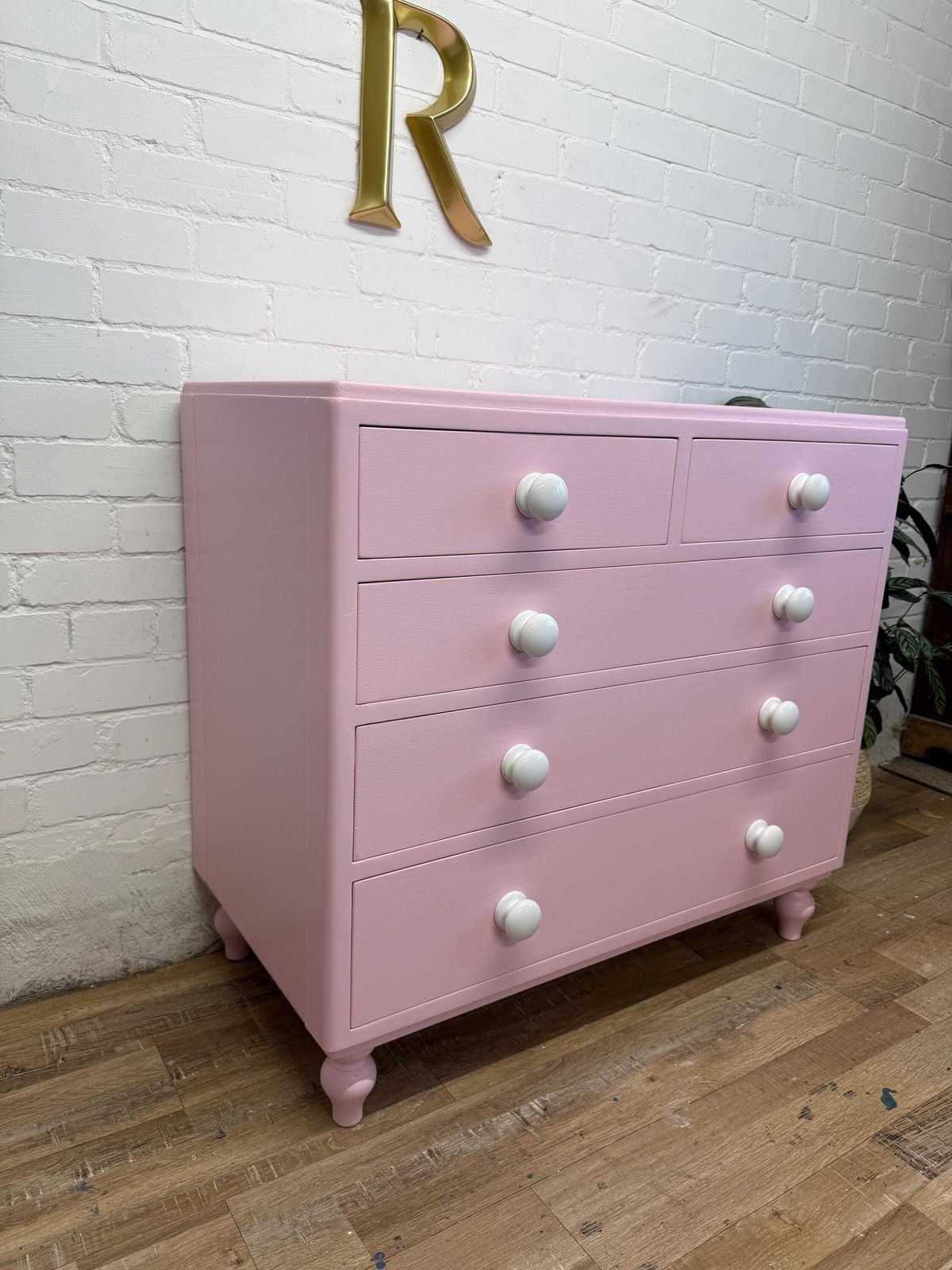 Blush Pink Chest Of Drawers | Professionally Refurbished photo for sale