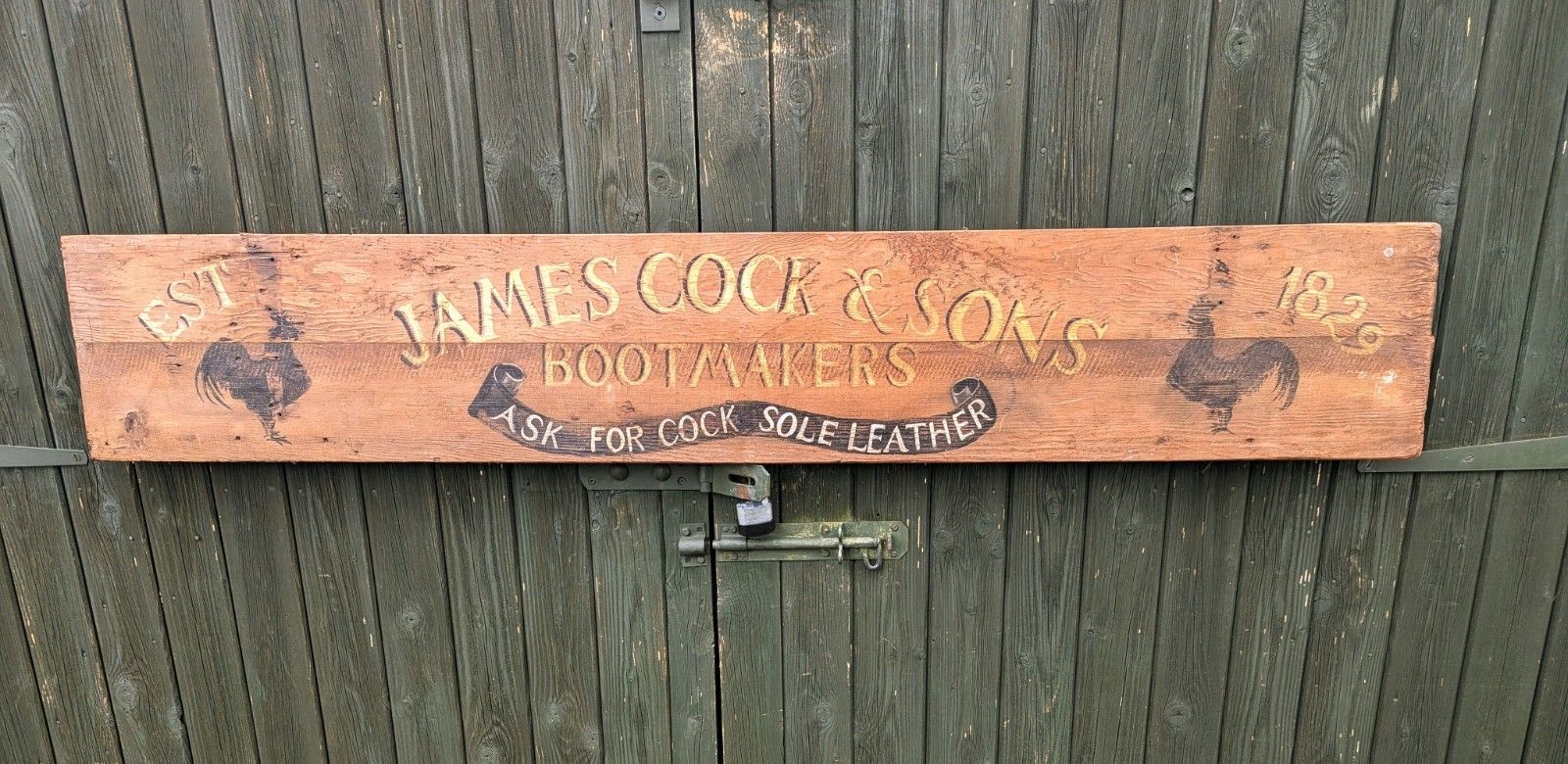 Vintage Hand Painted Art J Cock & Sons Delivery Available 0264. photo vintage