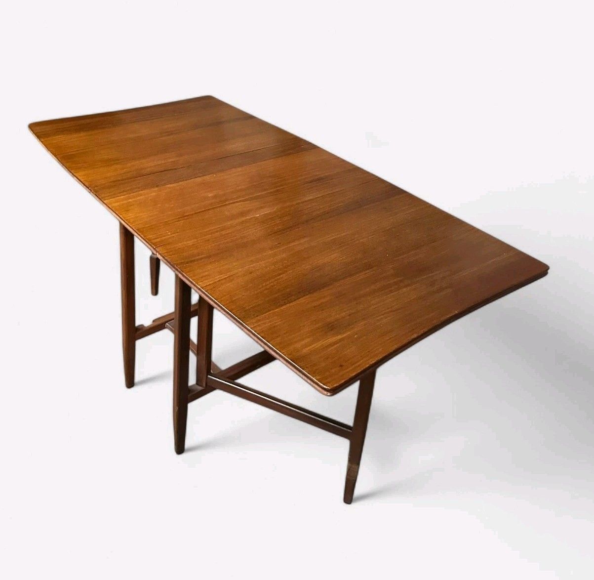 Walnut  Dining Table Drop Leaf Mid Century Retro C1960s photo 295.0