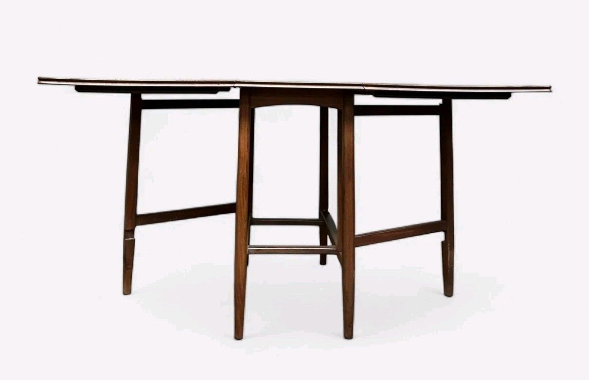 Walnut  Dining Table Drop Leaf Mid Century Retro C1960s photo buy