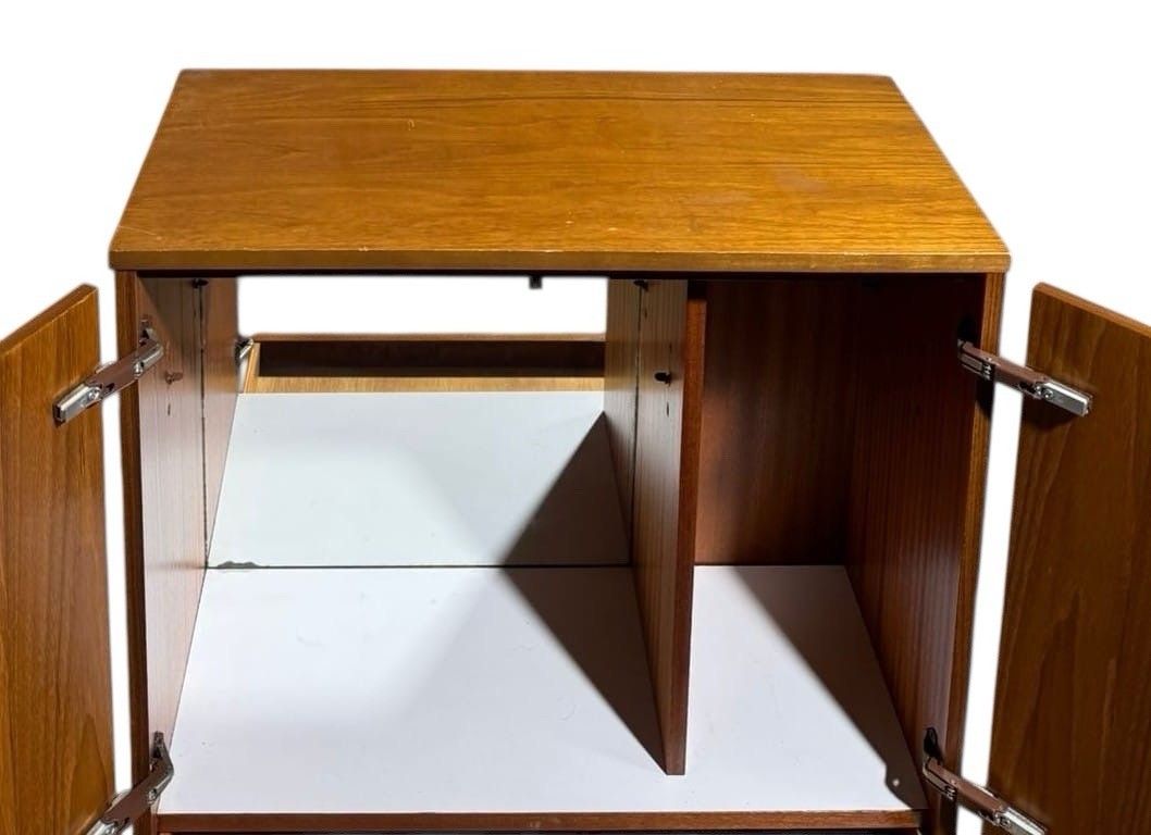 Teak And Steel Drinks Cabinet Cocktail Cabinet Mid Century Hair Pin Legs C1970s photo buy