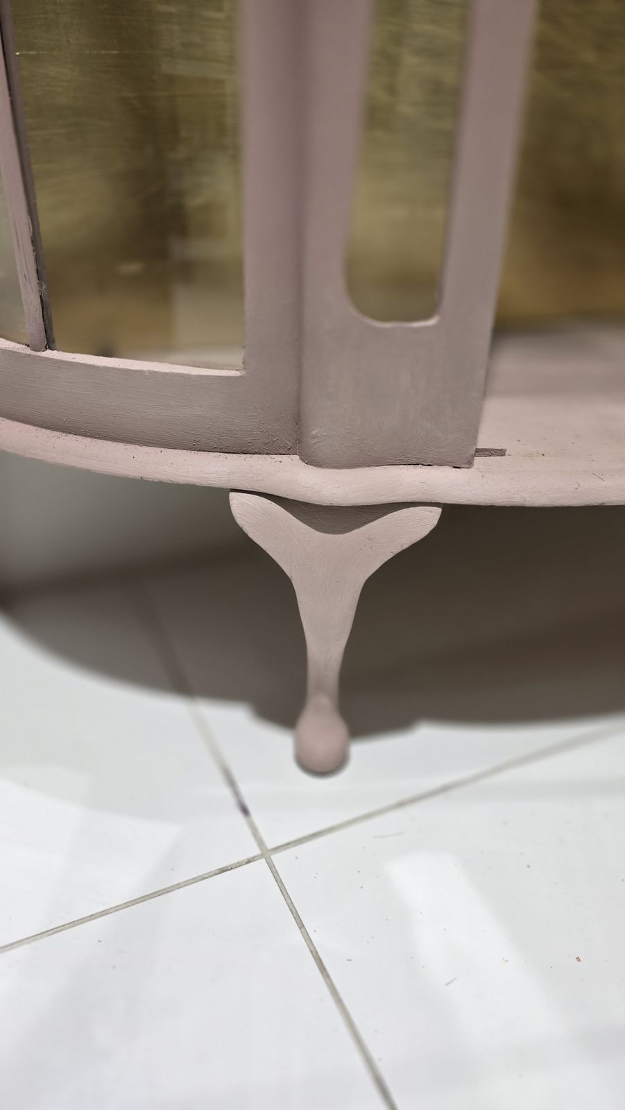 Jaipur Pink And Gold Glass Display Cabinet photo vinterior