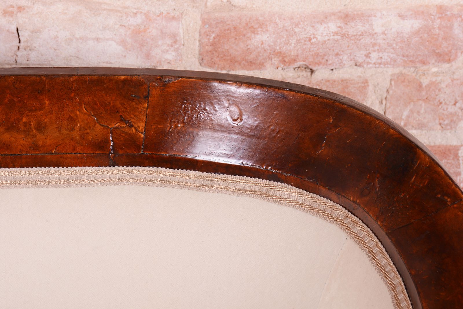 Restored Biedermeier Seating Set, Walnut, Ebony, Reupholstered, Austria, 1820s photo buy