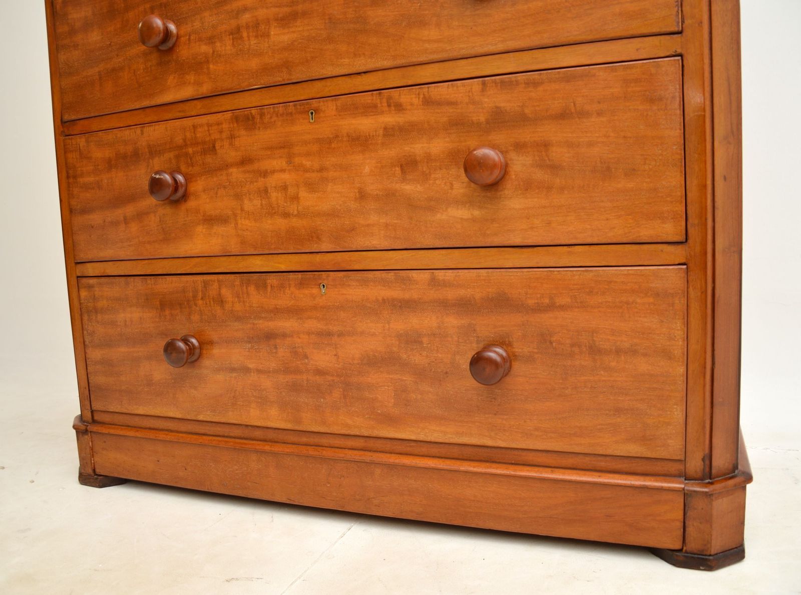 Large Antique Victorian Mahogany Chest Of Drawers photo vintage