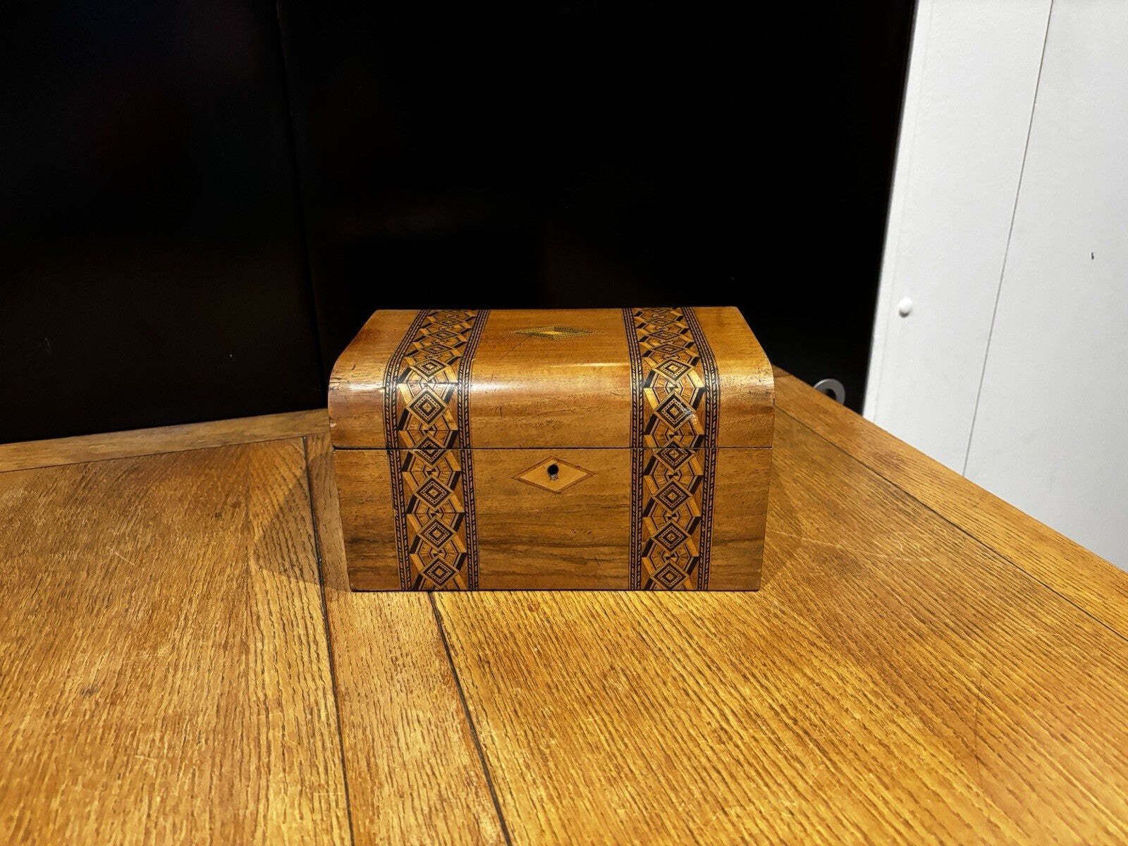 Victorian Tunbridge Ware Jewellery / Trinket Box photo for sale