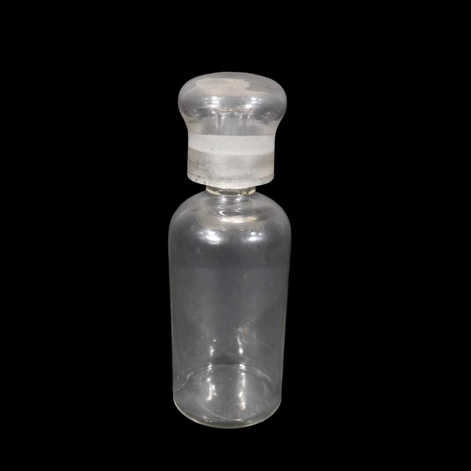 Antique French Laboratory Oil Bottle With Large Domed Glass Stopper, 1900s Medical Curiosity photo furniture