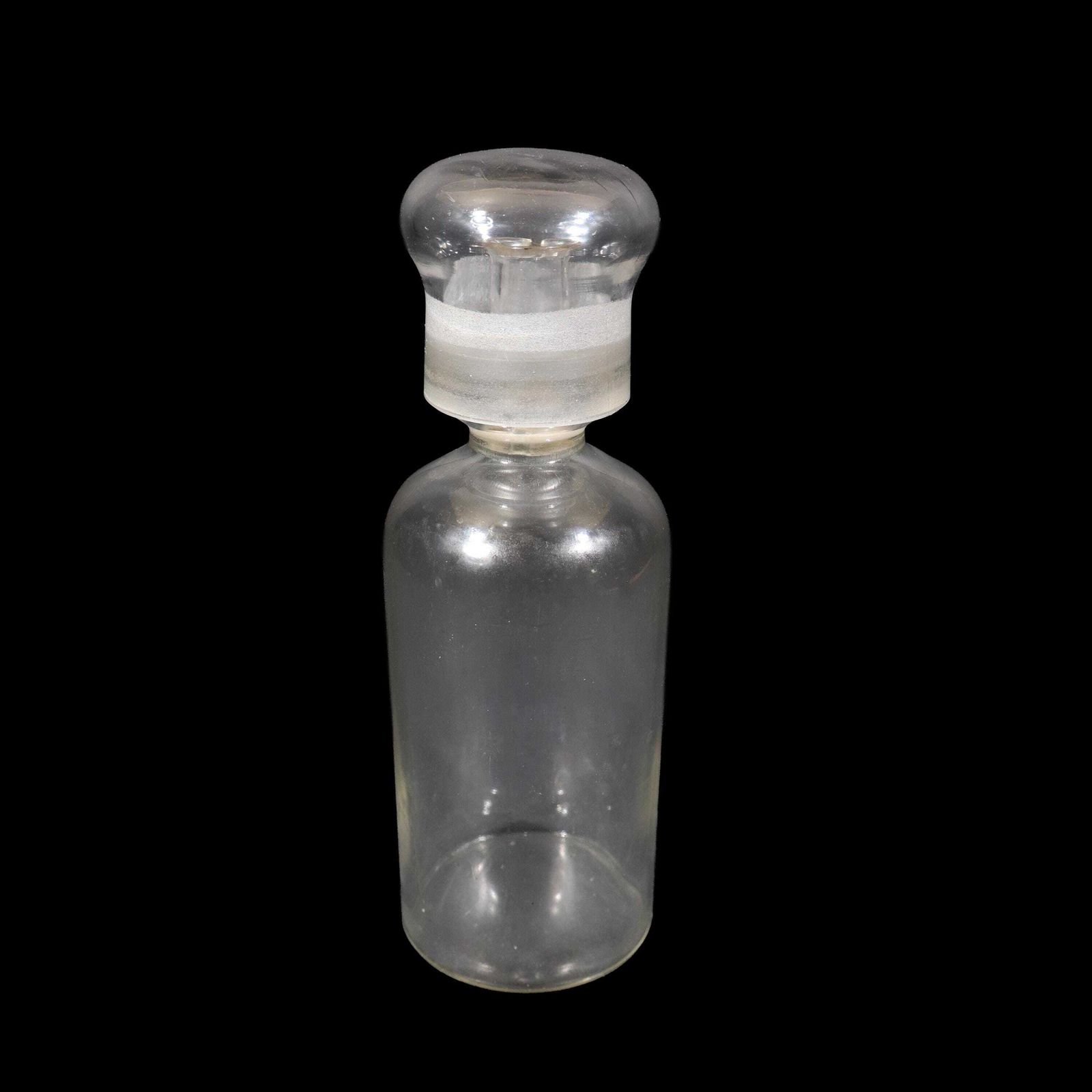 Antique French Laboratory Oil Bottle With Large Domed Glass Stopper, 1900s Medical Curiosity photo Home Decor
