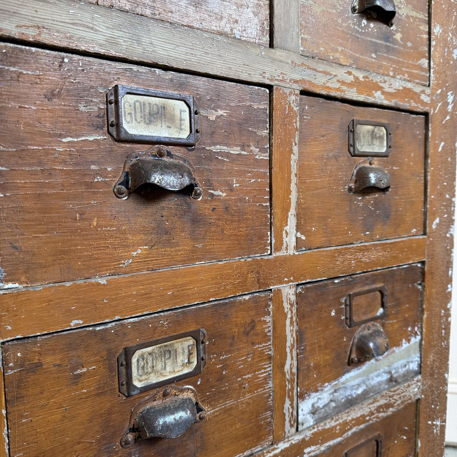 1930’s Industrial Bank Of Drawers photo 5720.0