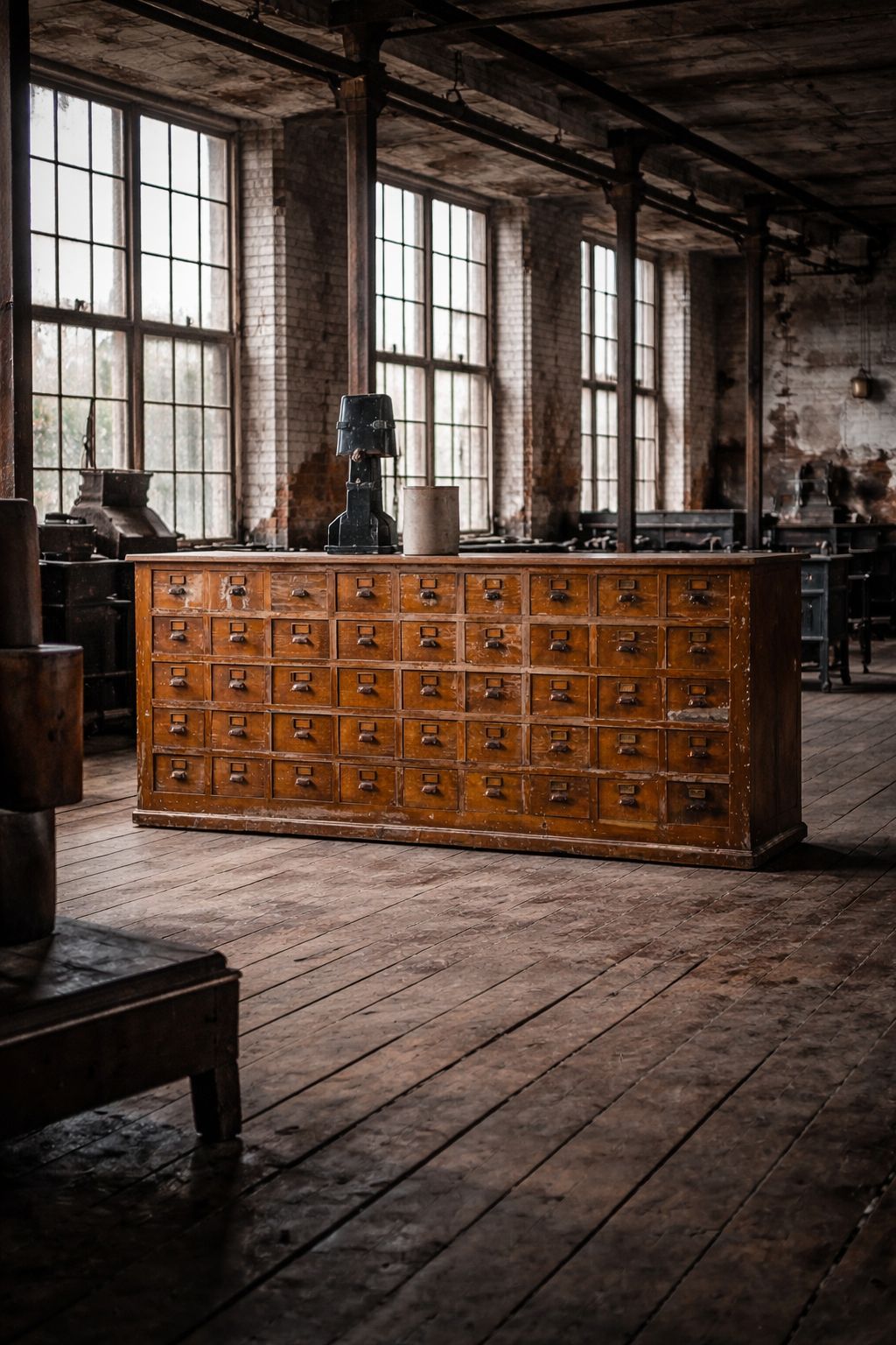 photo furniture 1930’s Industrial Bank Of Drawers