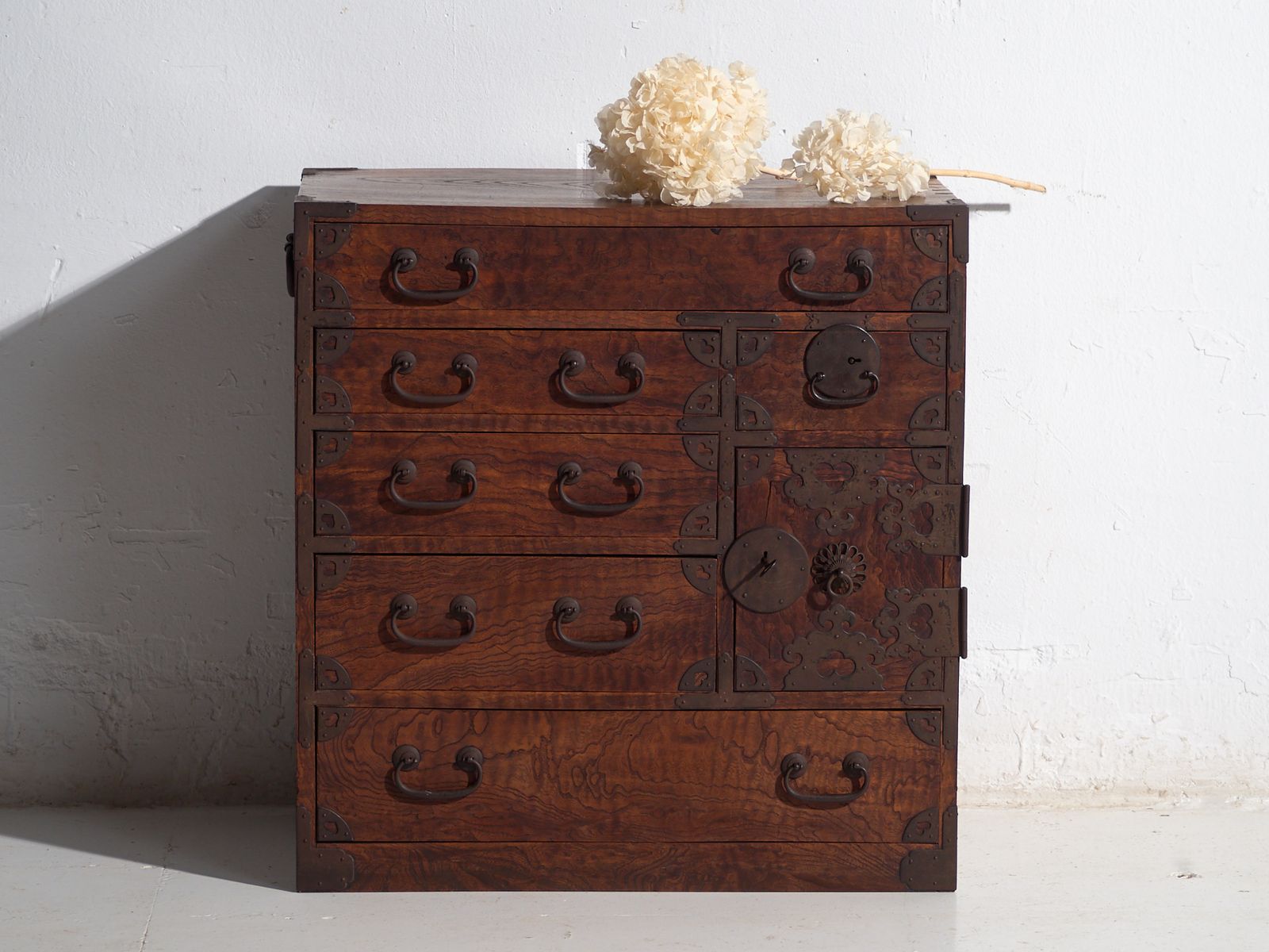 Antique Tansu Storage Chest Of Drawers – Meiji / Taishō Period (C.1868 1926) #34