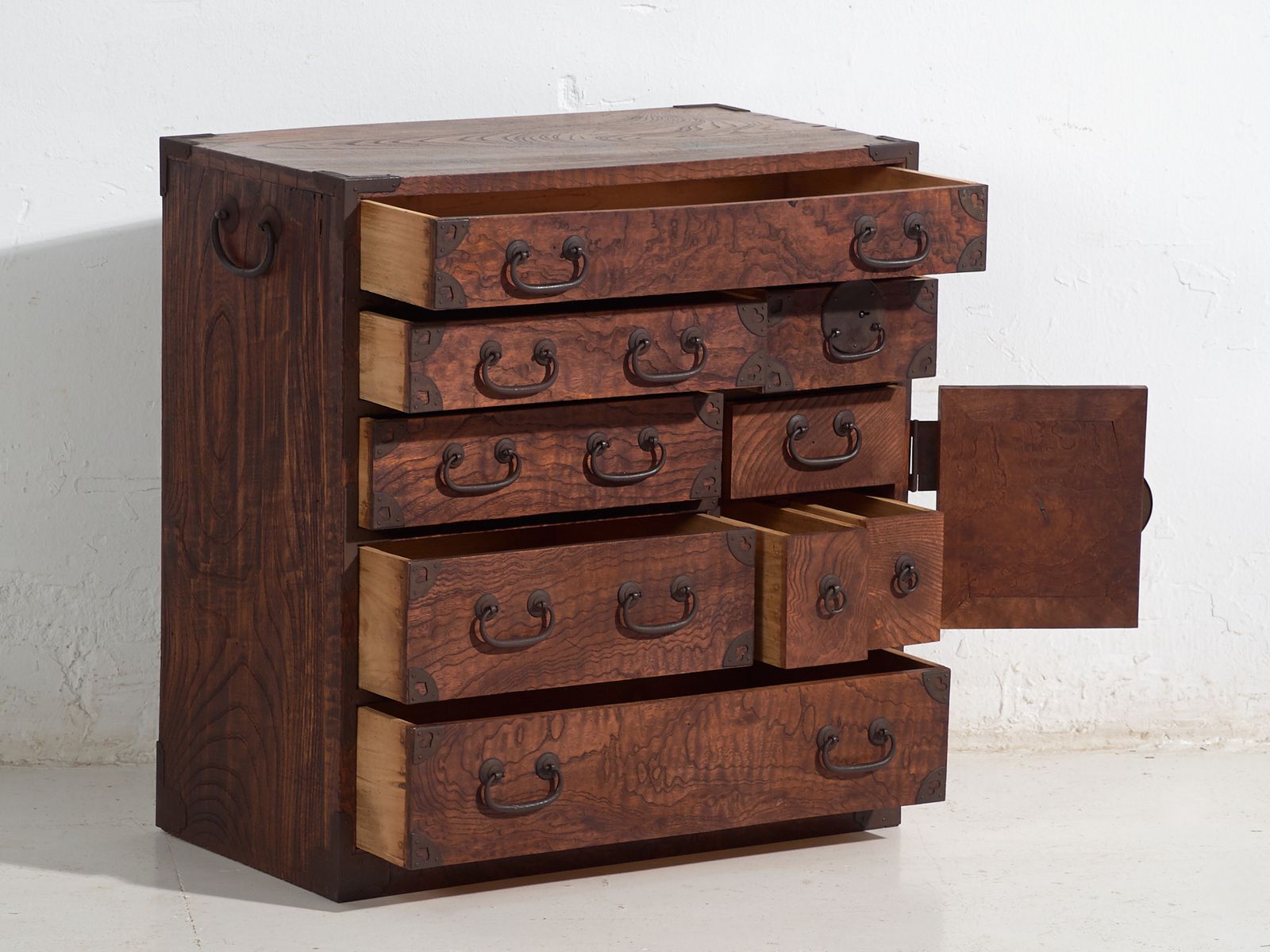 Antique Tansu Storage Chest Of Drawers – Meiji / Taishō Period (C.1868 1926) #34 photo Furniture