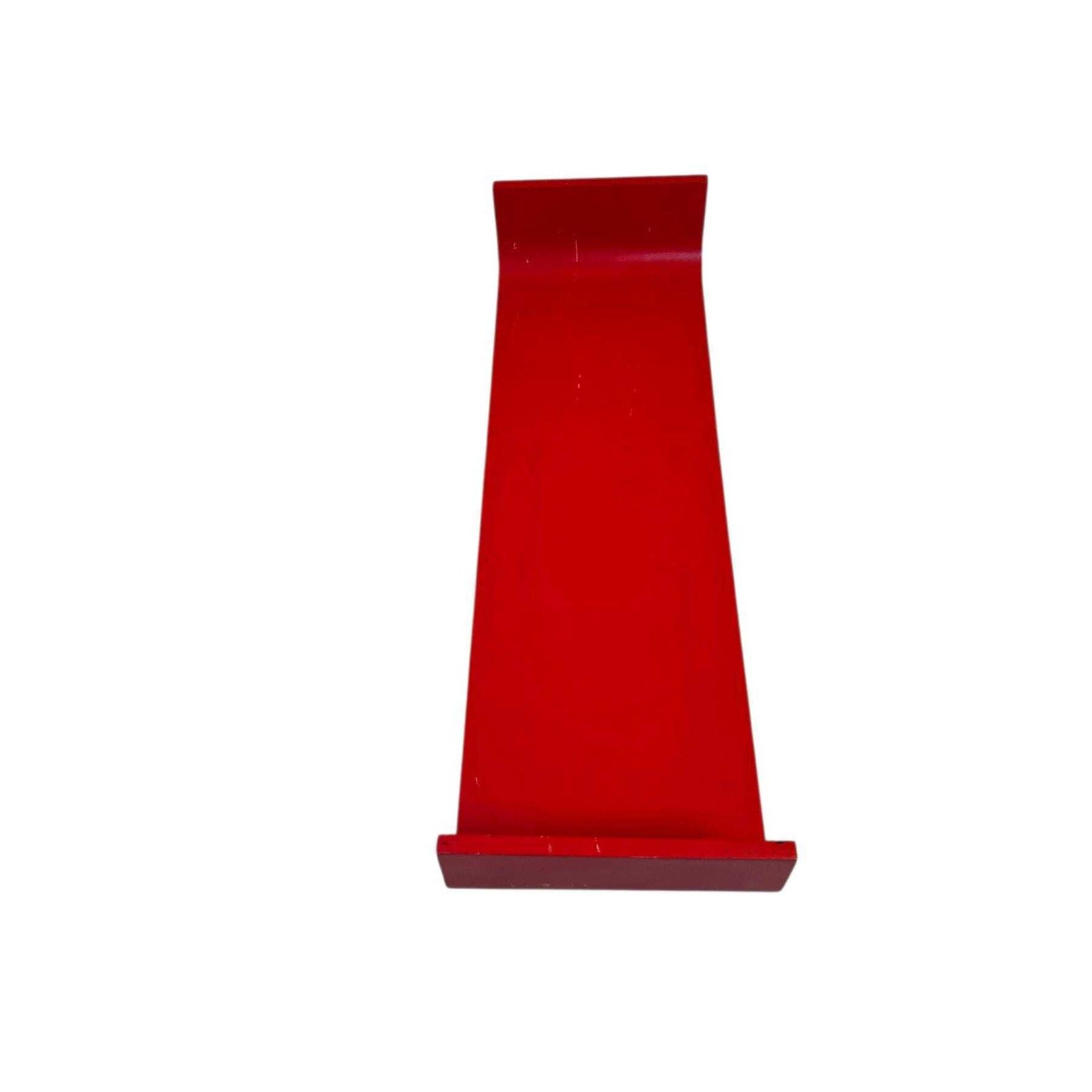 photo furniture Vintage Post Modern Red Wooden Curved Wall Shelve