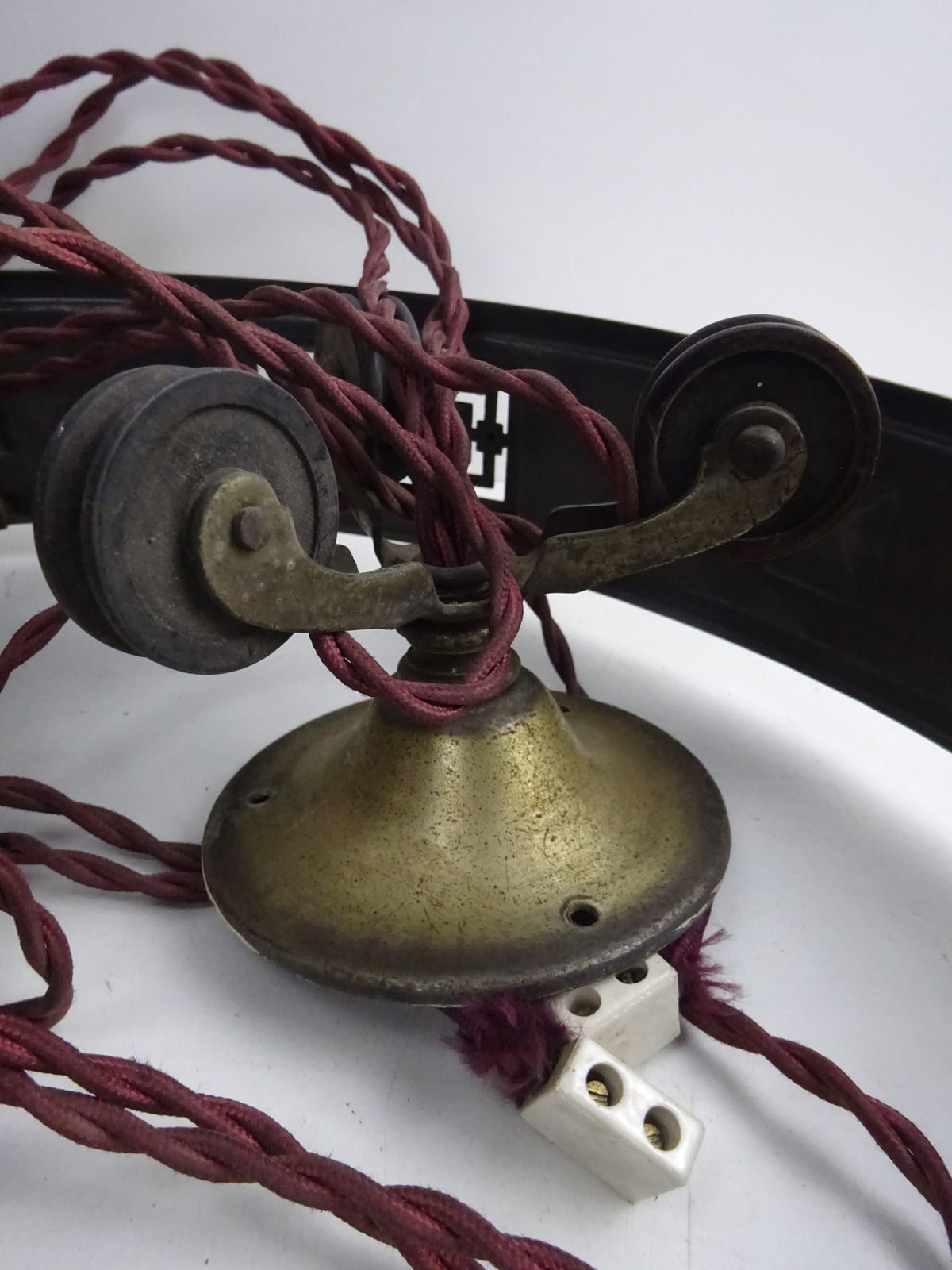 Edwardian Brass Rise And Fall Light Hoop For Restoration photo Lighting