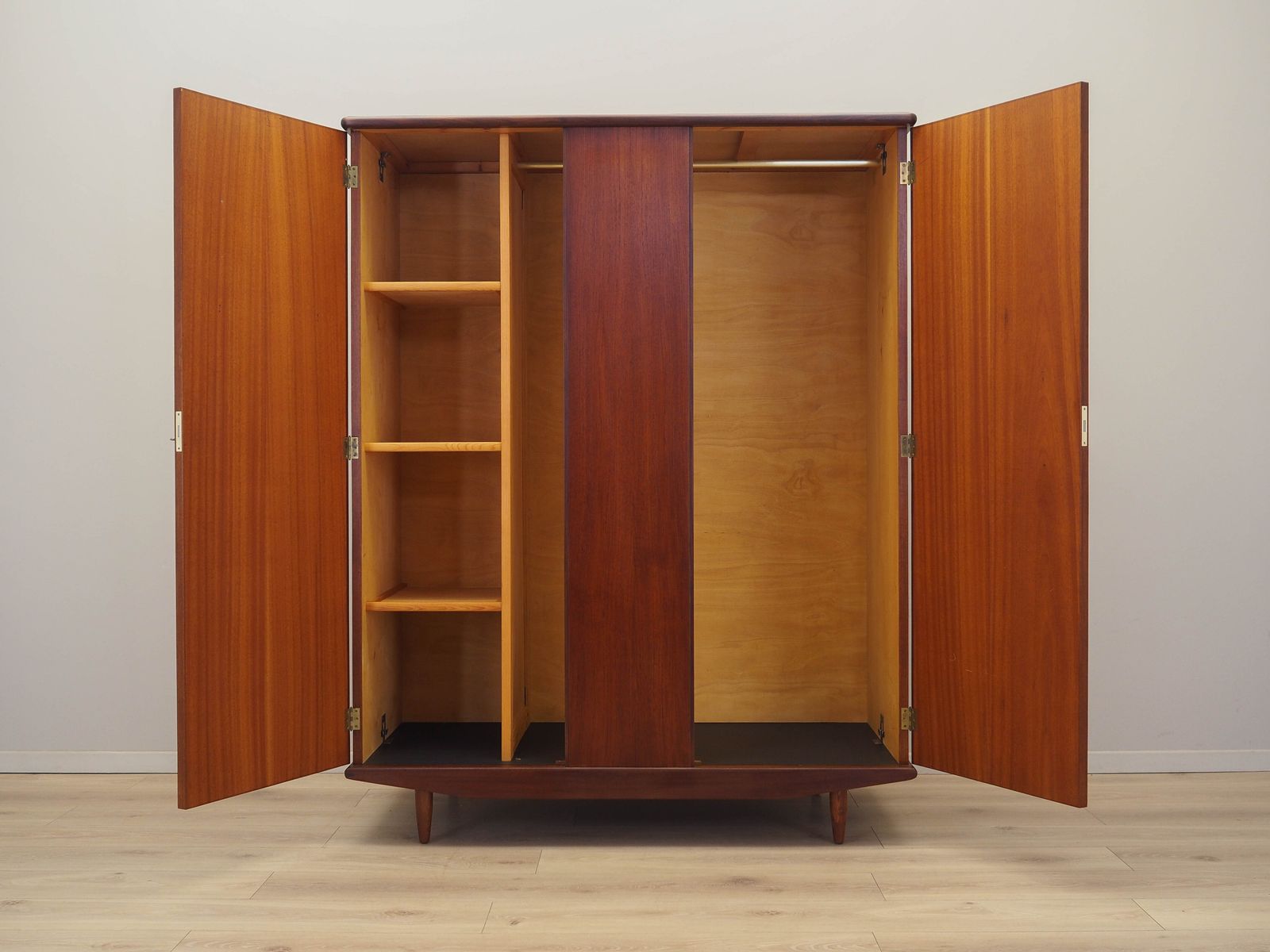 Teak Wardrobe, Danish Design, 1960s, Production: Denmark photo for sale