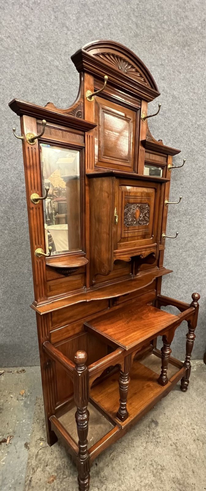 Impressive Good Quality Walnut Hall Stand photo furniture