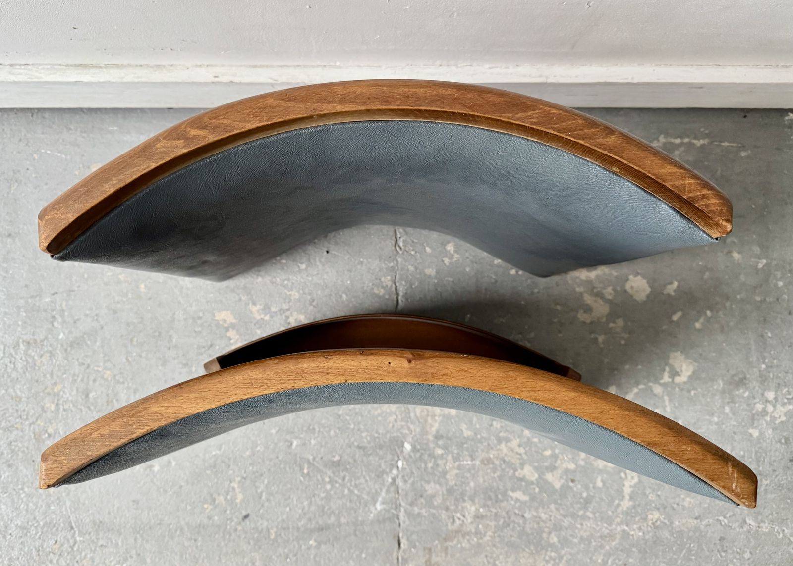 Vintage Pair Of Cinema Seat Backs For Spares photo Furniture