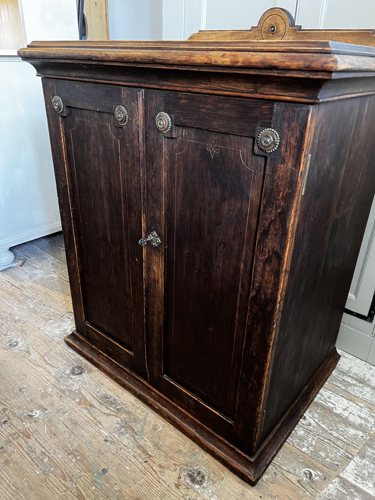 photo buy A Deep Victorian Aesthetic Movement Cupboard With Drawer
