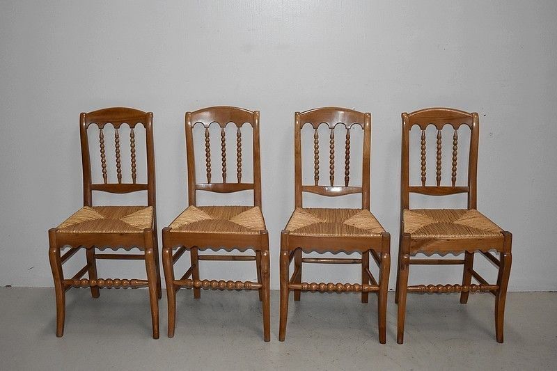 Suite Of 4 Restoration Chairs In Cherry 19th