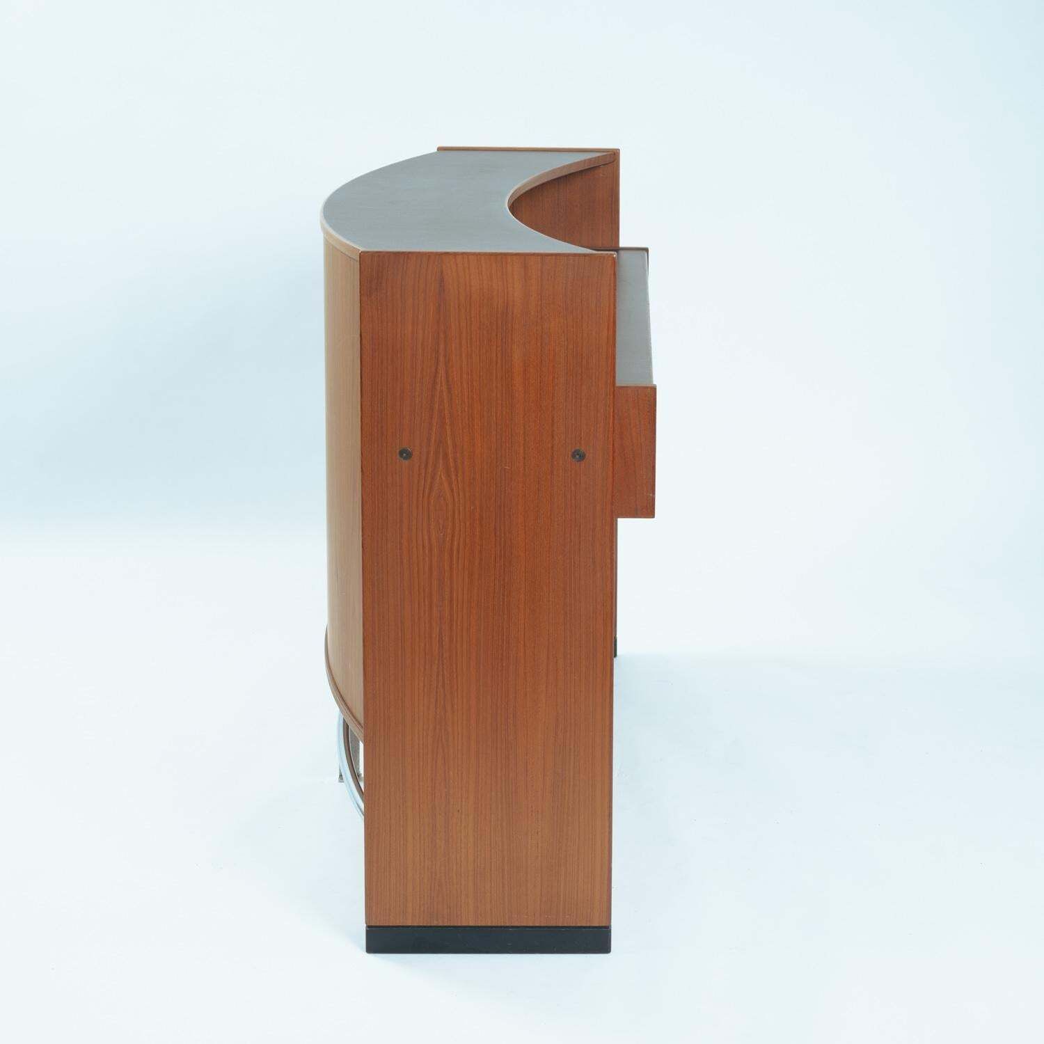 Erik Buch Boomerang Dry Bar Cabinet In Teak For Dyrlund, 1960s photo for sale