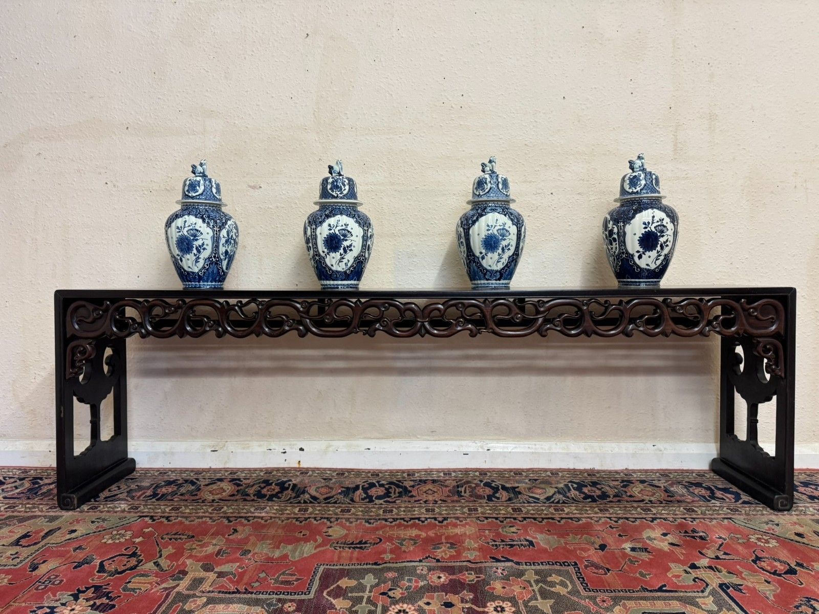 Fabulous Quality Chinese Paduk Wood Window Seat/Bench