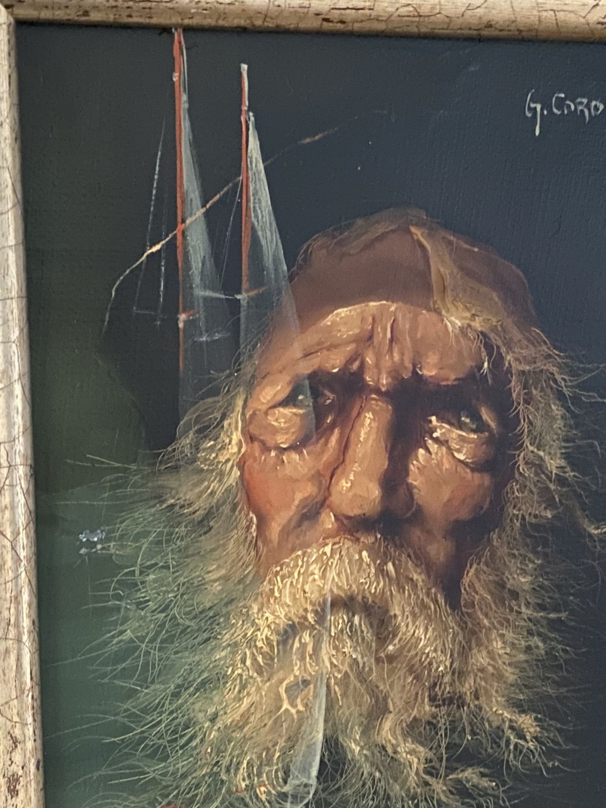 photo vintage George Corominas, 1960s, Oil Paint