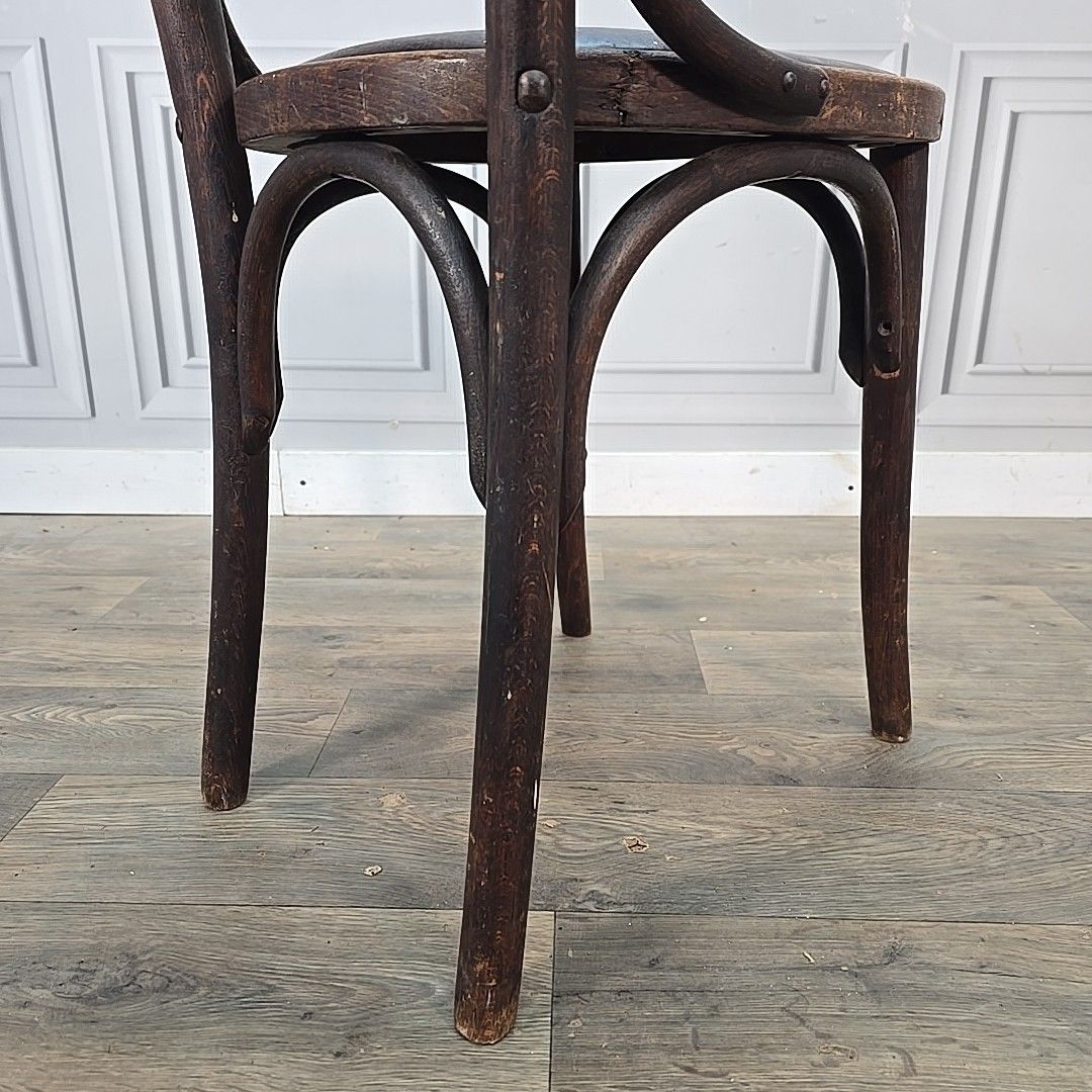 Furniture Antique Vintage Bentwood Chair Thonet Style Naafi Military Canteen Seating photo