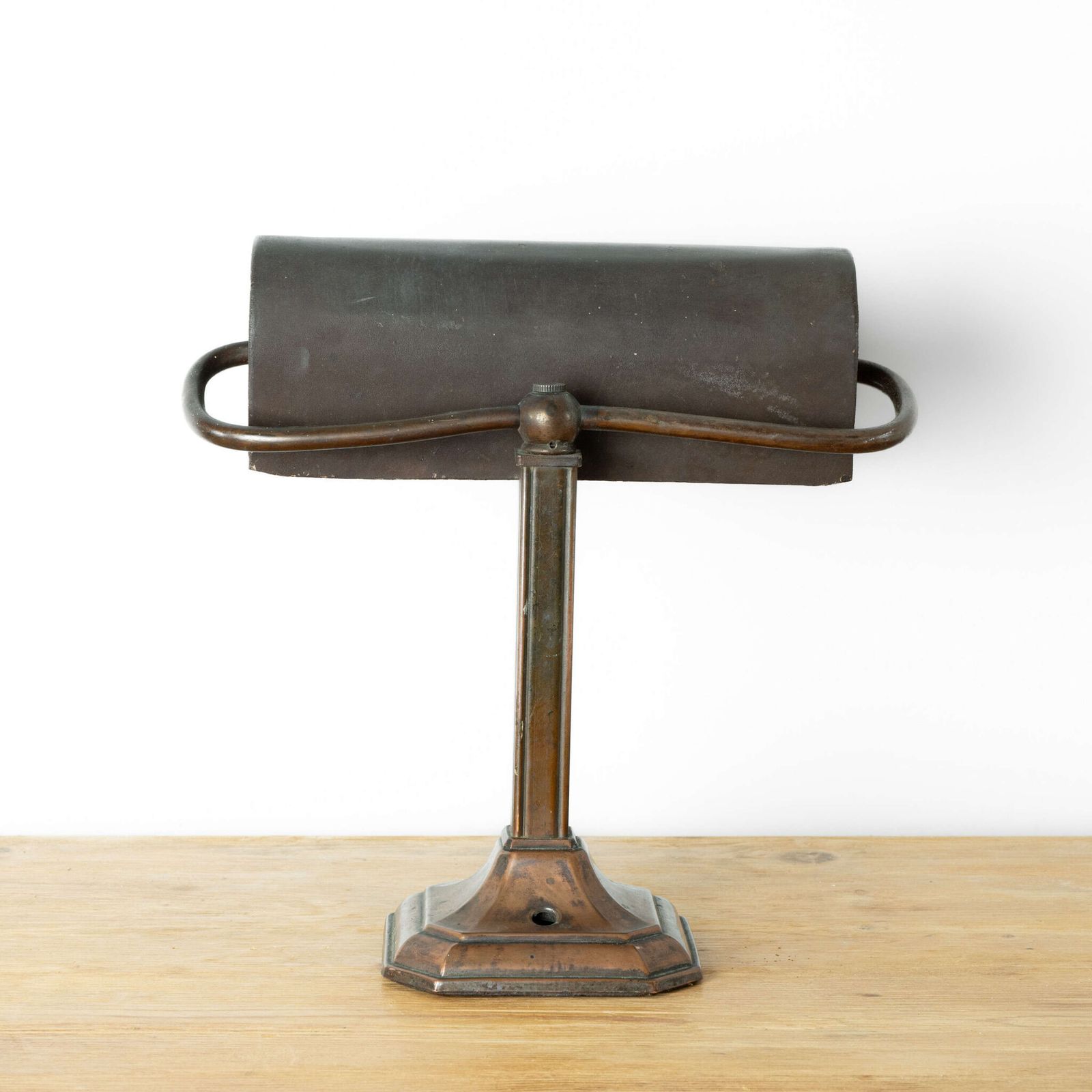 1930’s English Brass Banker's Lamp photo for sale
