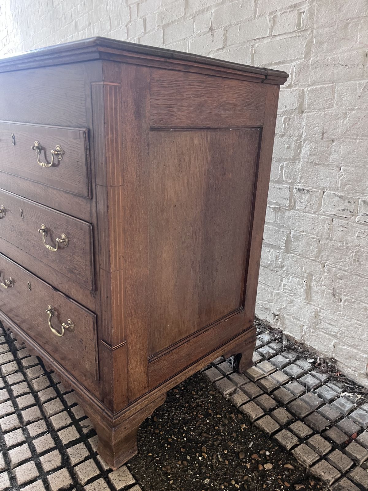 photo furniture Antique Oak Lancashire Mule Chest Sideboard C1790