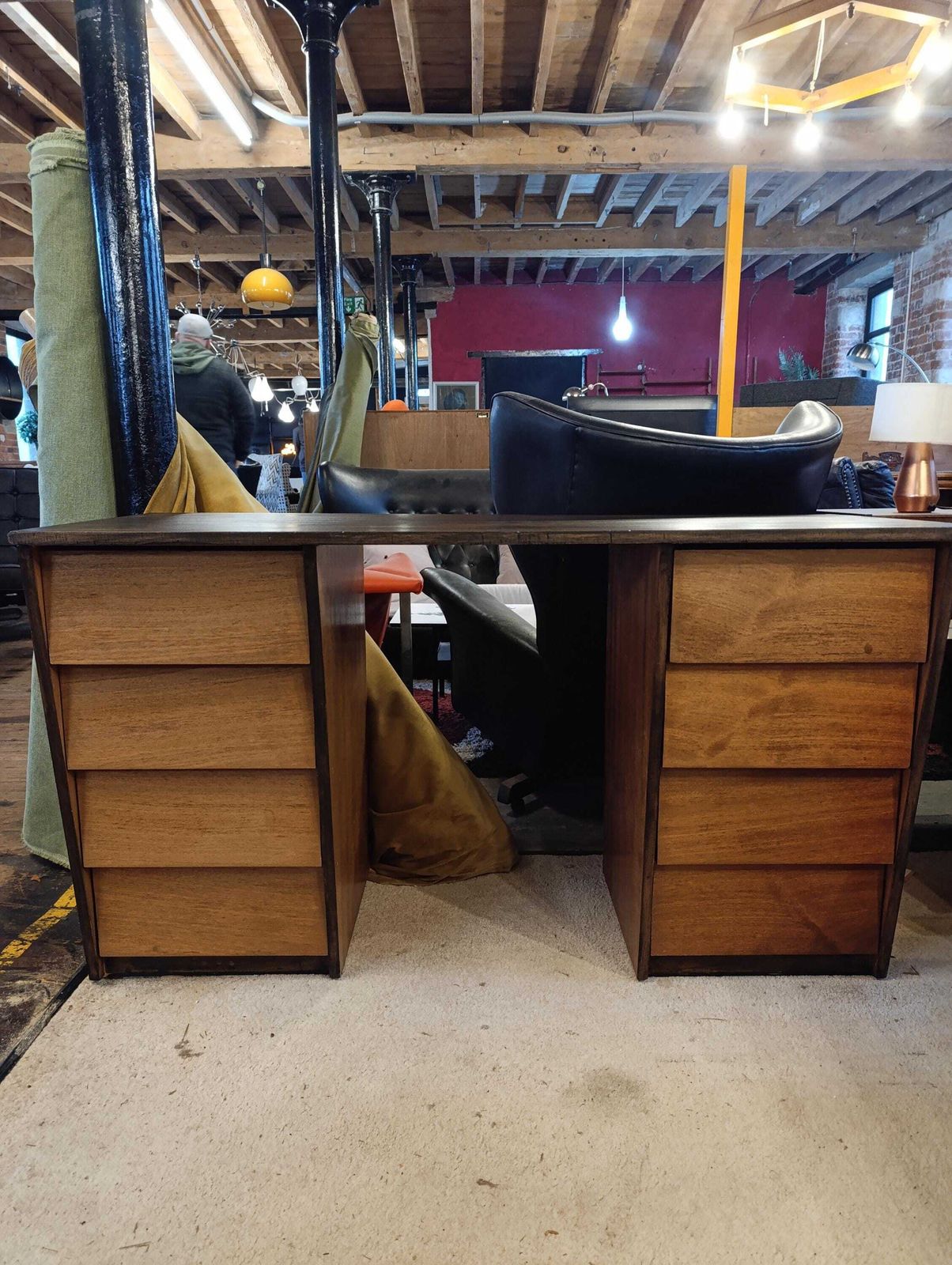 Mid Century One Off Teak Desk, 1980s