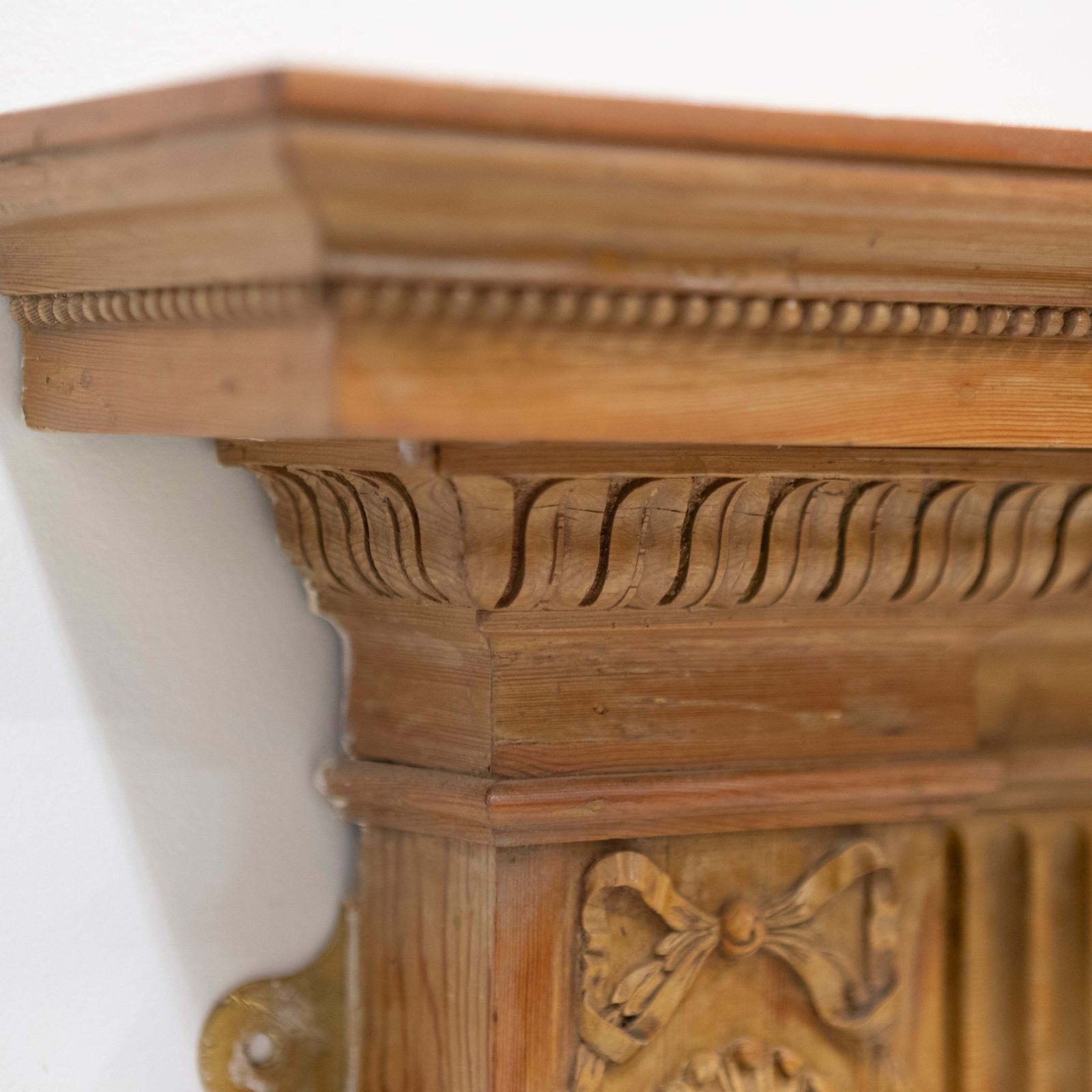 Antique Georgian Pine Wooden Fireplace Surround photo Home Fixtures
