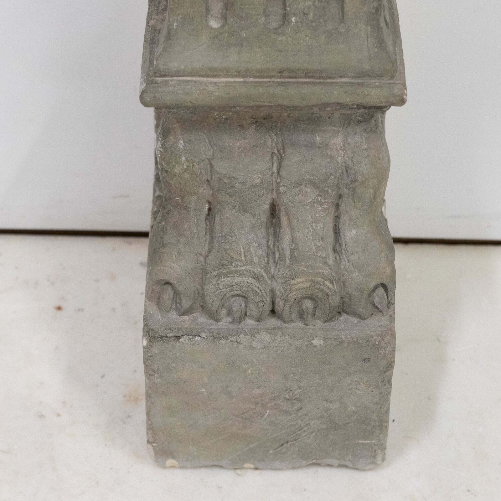 photo furniture Ornate Carved Antique Stone Fireplace Surroud