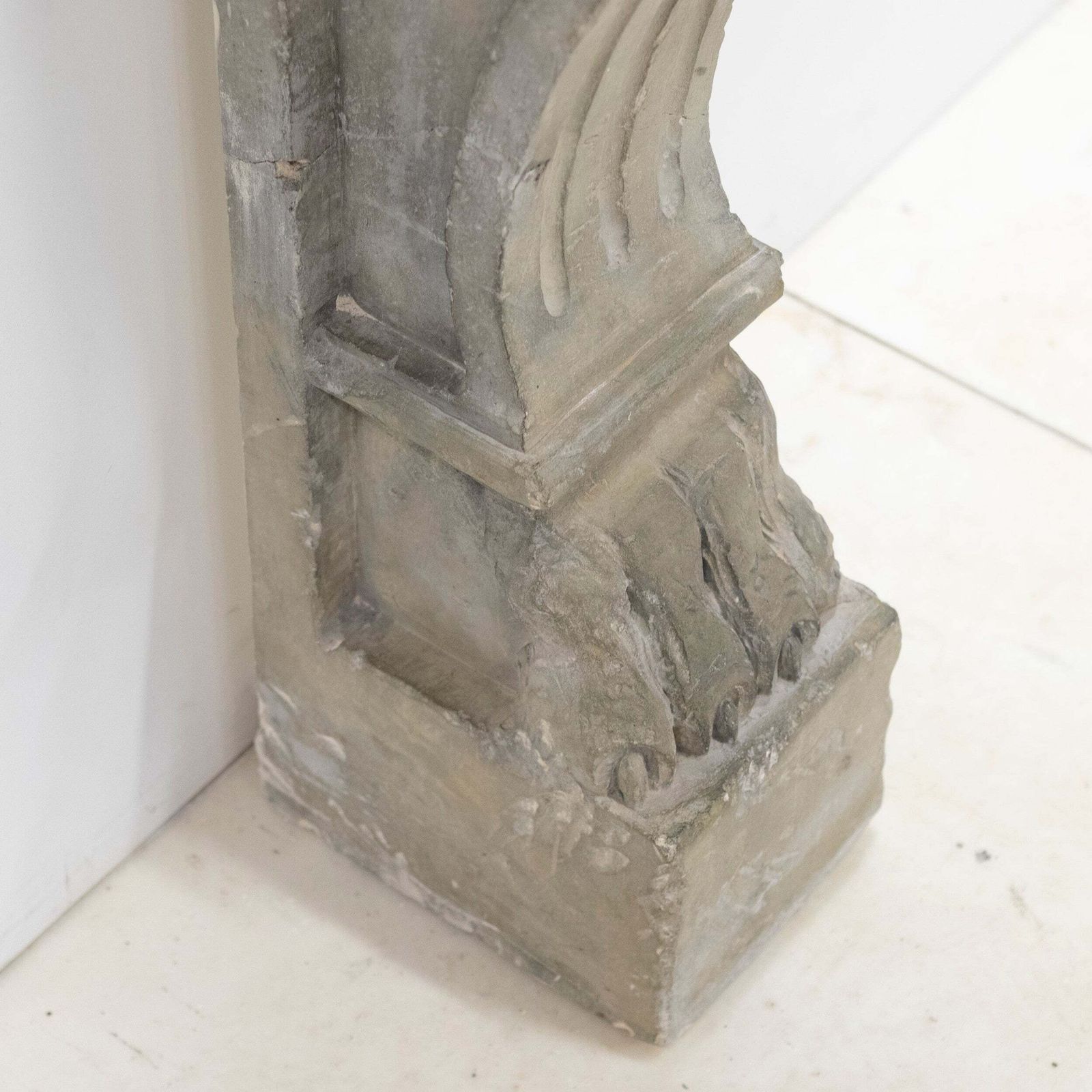 photo buy Ornate Carved Antique Stone Fireplace Surroud